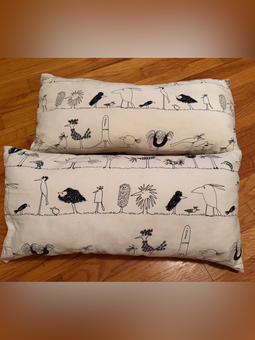 IKEA Decorative Pillow Pair with Bird print